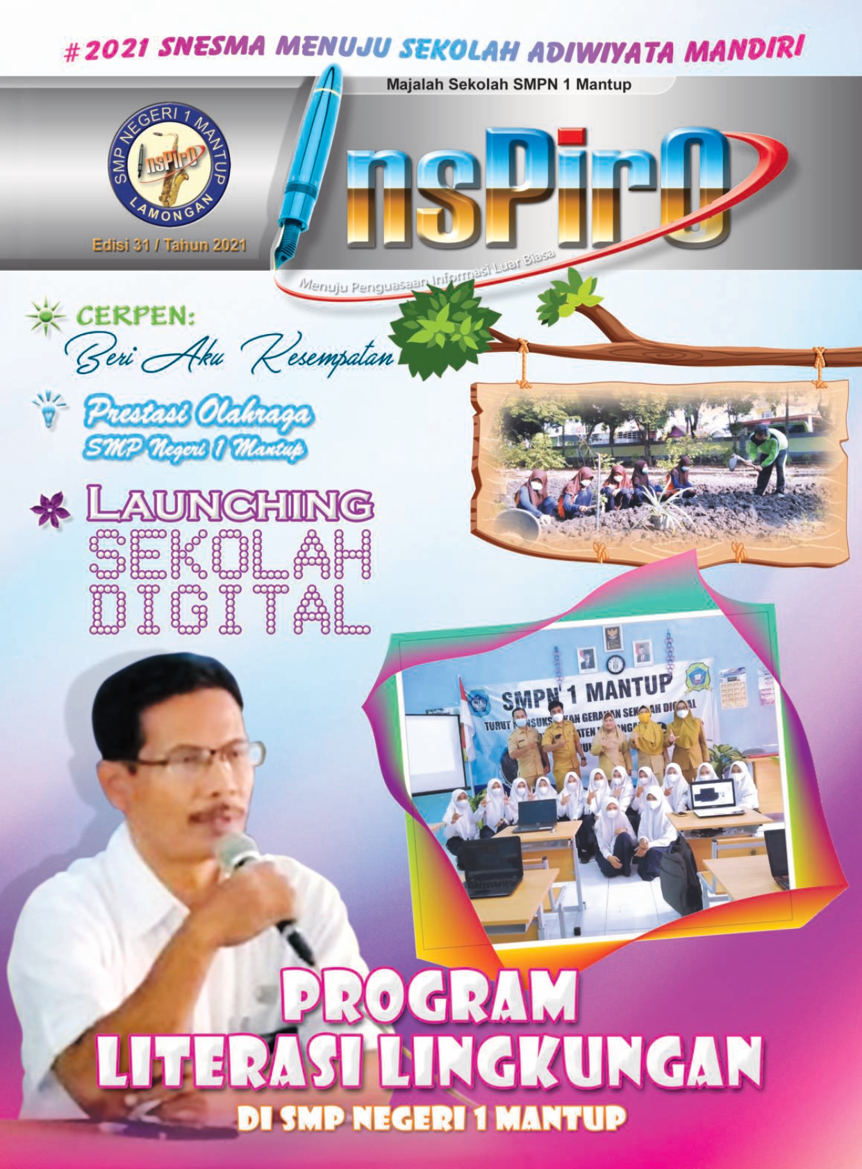 PROGRAM LITERASI LINGKUNGAN DI SMPN 1 MANTUP
